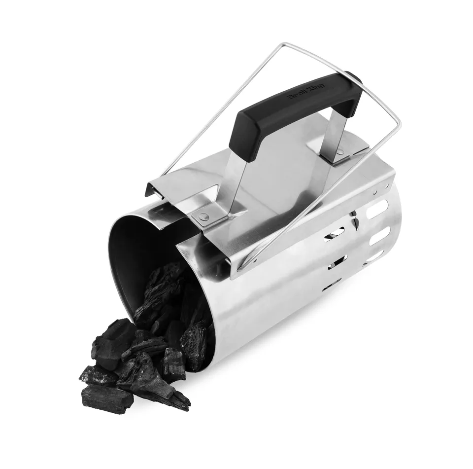 broil-king-charcoal-starter-encendedor-de-carb-n-tipo-chimenea-de-acero-inoxidab image 1