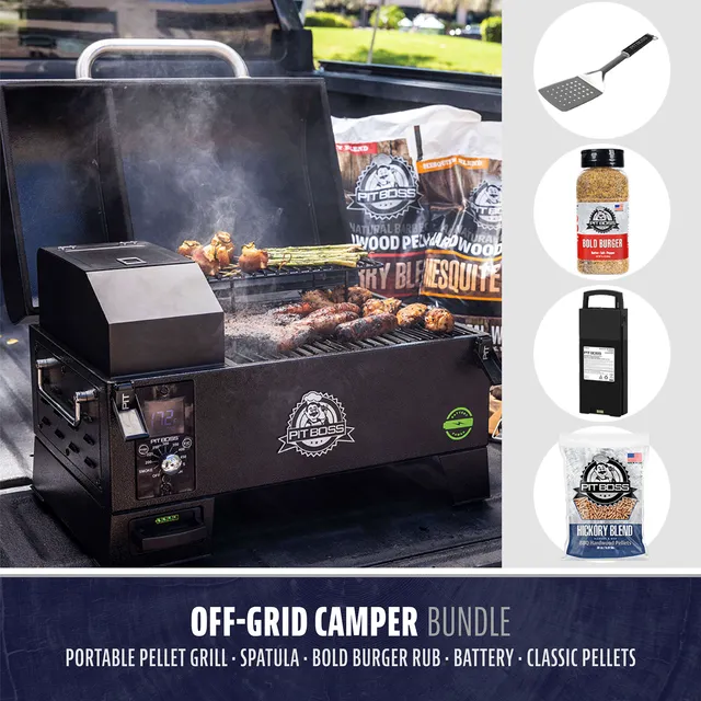 pit-boss-off-grid-camper-bundle-barbacoa-de-pellets-port-til-pb150ppb-con-bater- image 1