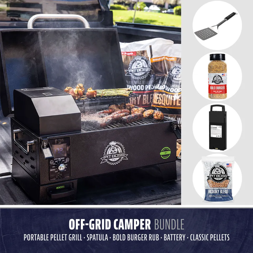pit-boss-off-grid-camper-bundle-barbacoa-de-pellets-port-til-pb150ppb-con-bater- image 1