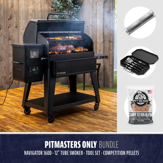 pit-boss-pitmasters-only-bundle-navigator-1600-connected-grill-40-lb-competition image 1