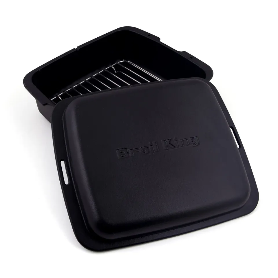 broil-king-cast-iron-dutch-oven-olla-de-hierro-fundido-con-acabado-mate-y-rejill image 1
