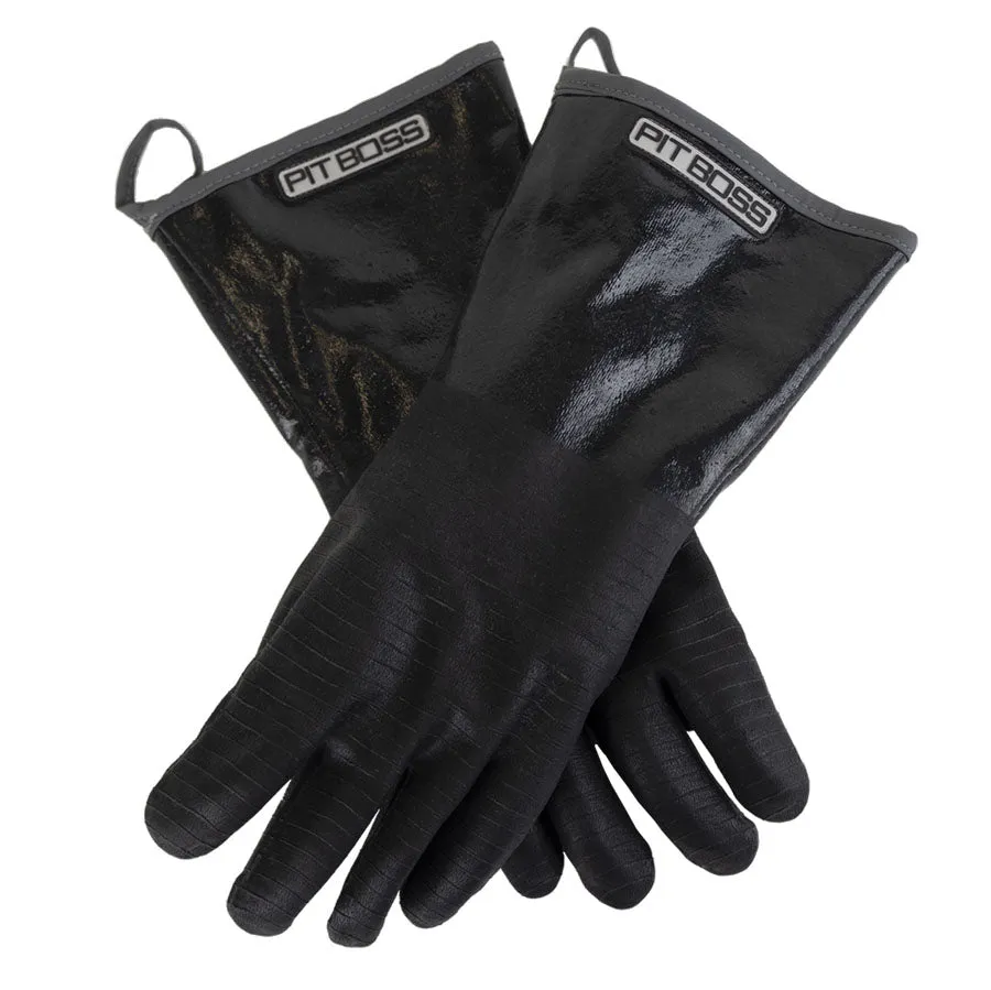 pit-boss-guantes-de-barbacoa-aislantes-de-nitrilo-resistentes-al-calor-hasta-400 image 1