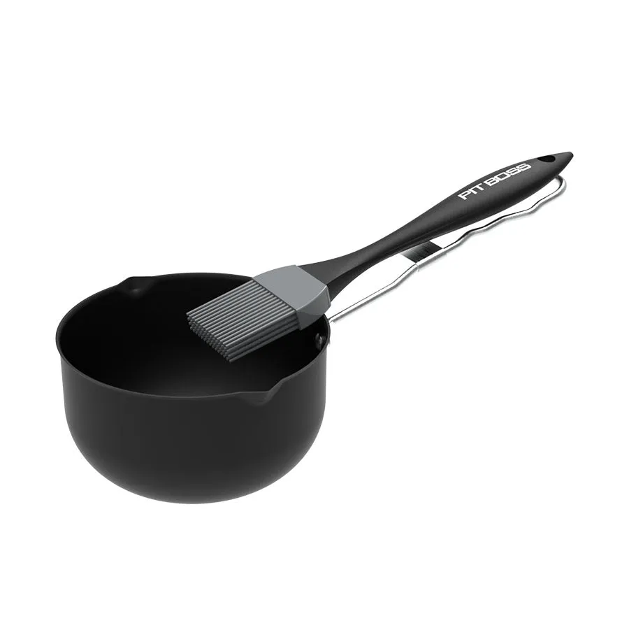 pit-boss-non-stick-sauce-pot-basting-brush-set-olla-antiadherente-y-brocha-de-si image 1
