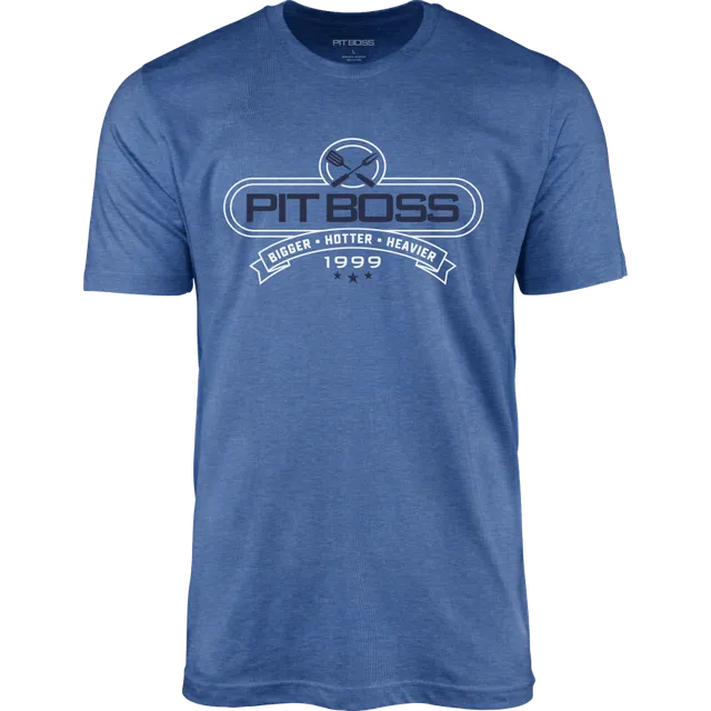 pit-boss-tools-of-the-trade-camiseta-de-hombre-color-royal-heather-logo-con-herr image 1