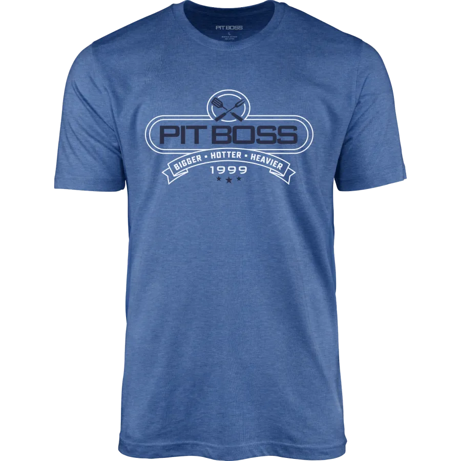 pit-boss-tools-of-the-trade-camiseta-de-hombre-color-royal-heather-logo-con-herr image 1