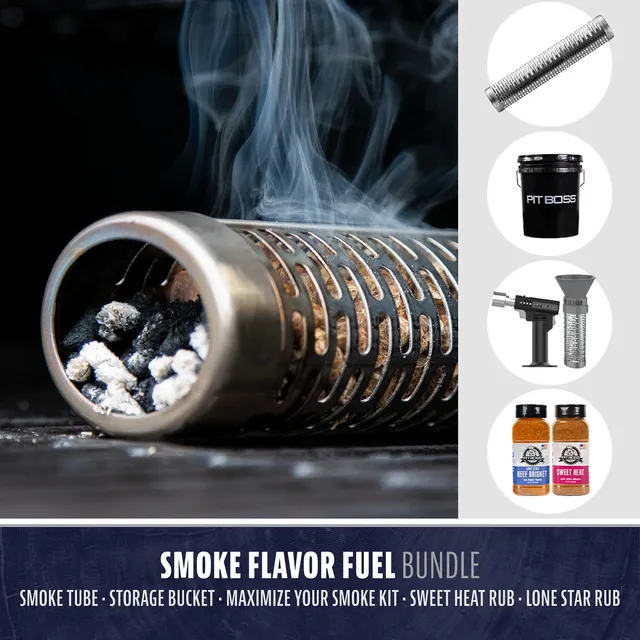 pit-boss-smoke-flavor-fuel-bundle-tubo-ahumador-9-cubo-de-almacenamiento-de-pell image 1