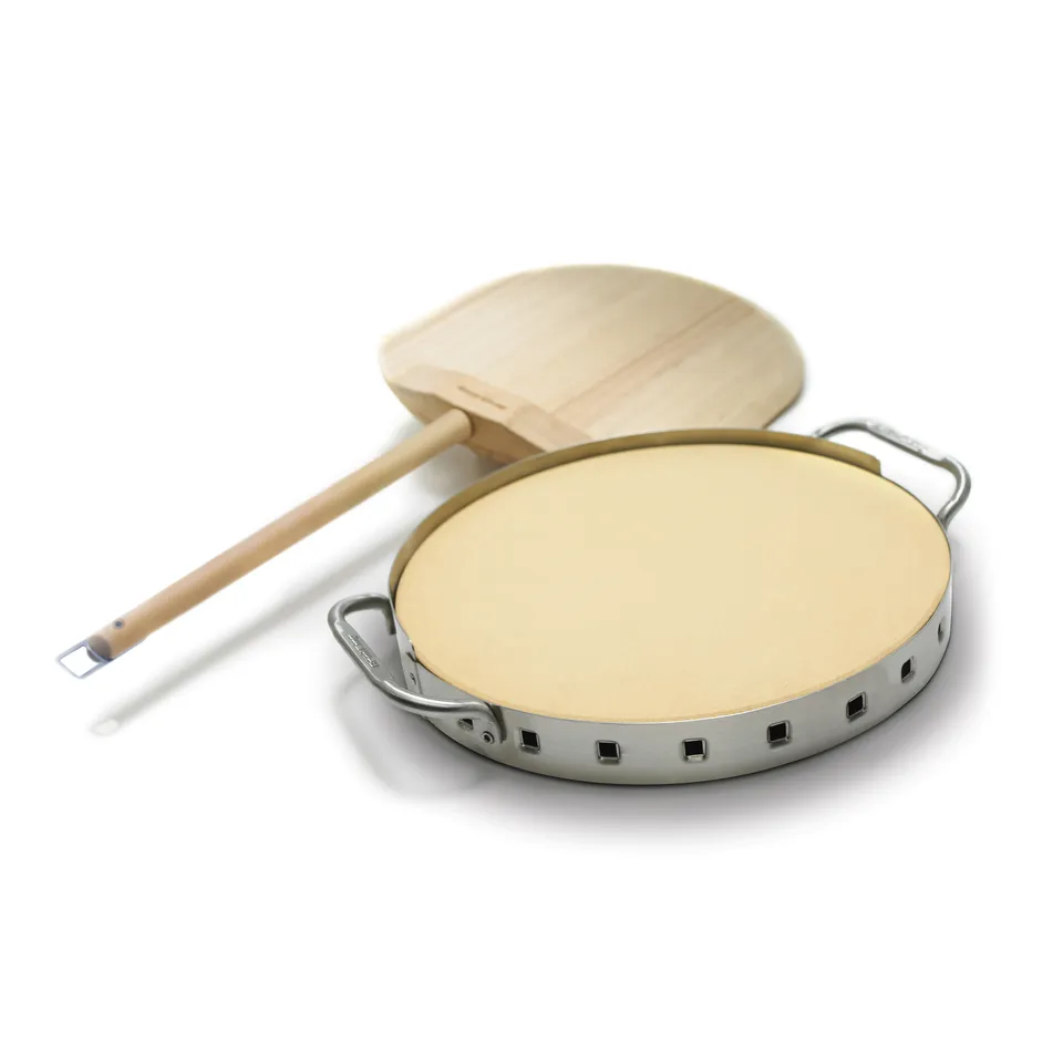 broil-king-pizza-stone-grill-set-set-de-piedra-para-pizza-de-13-con-soporte-de-a image 1