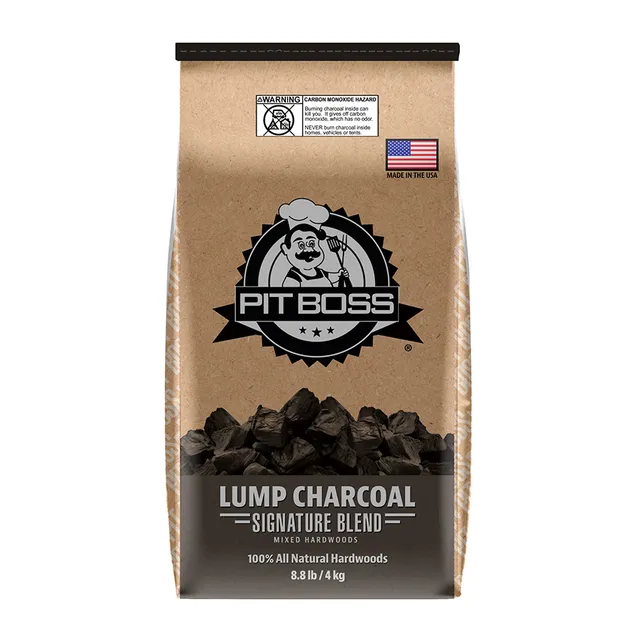 pit-boss-signature-blend-lump-charcoal-carb-n-vegetal-100-madera-natural-8-8-lb- image 1