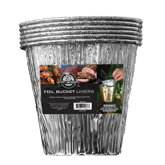 pit-boss-foil-liners-pack-de-6-forros-de-aluminio-para-cubo-de-grasa-de-parrilla image 1