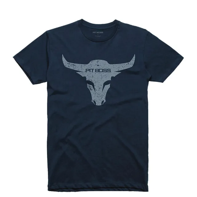 pit-boss-men-s-midnight-navy-bull-t-shirt image 1