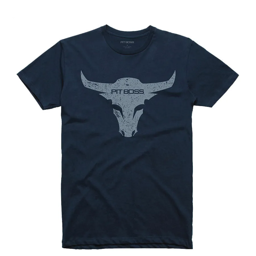 pit-boss-men-s-midnight-navy-bull-t-shirt image 1