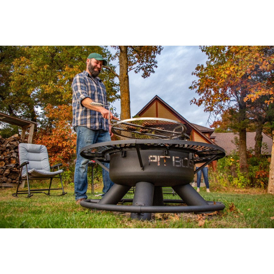 pit-boss-cowboy-fire-pit-hoguera-2-en-1-con-parrilla-giratoria-de-acero-inoxidab image 2