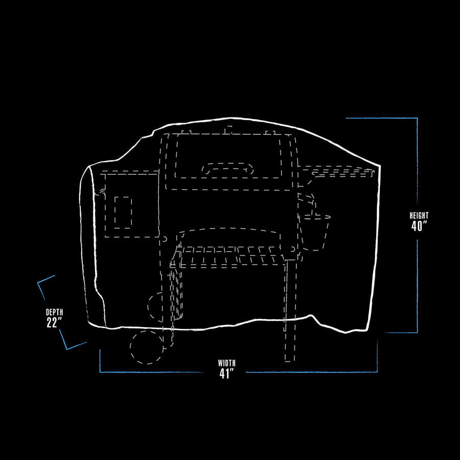 pit-boss-funda-para-parrilla-de-pellets-tailgater-r-series-cubierta-de-poli-ster image 2