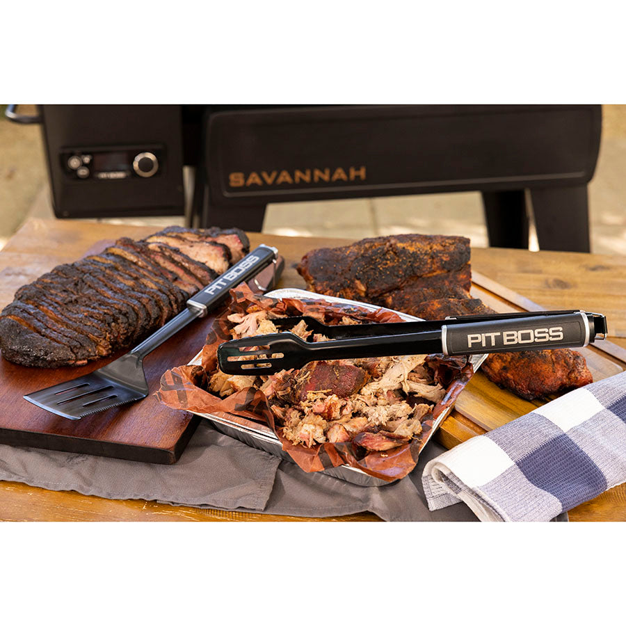 pit-boss-set-de-parrilla-3-piezas-con-esp-tula-pinzas-con-abrebotellas-y-cepillo image 5