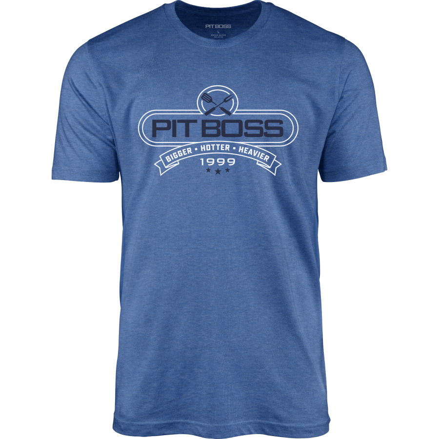 pit-boss-tools-of-the-trade-camiseta-de-hombre-color-royal-heather-logo-con-herr image 1