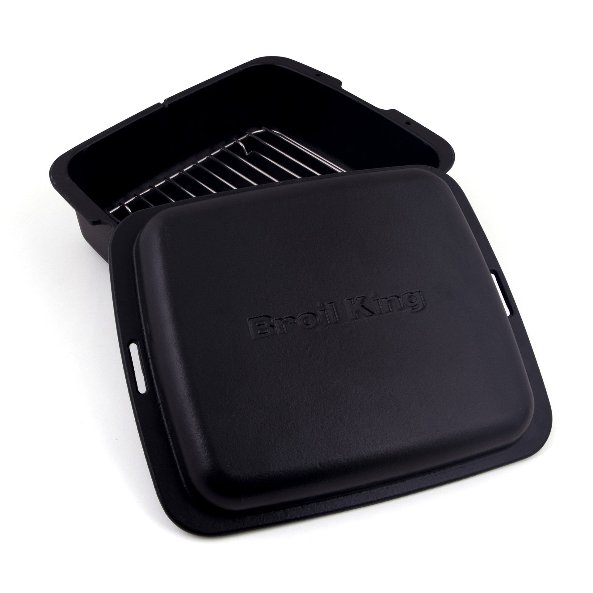 broil-king-cast-iron-dutch-oven-olla-de-hierro-fundido-con-acabado-mate-y-rejill image 1