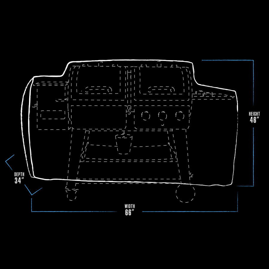 pit-boss-funda-para-barbacoa-combo-1230-1230-combo-grill-cover image 2