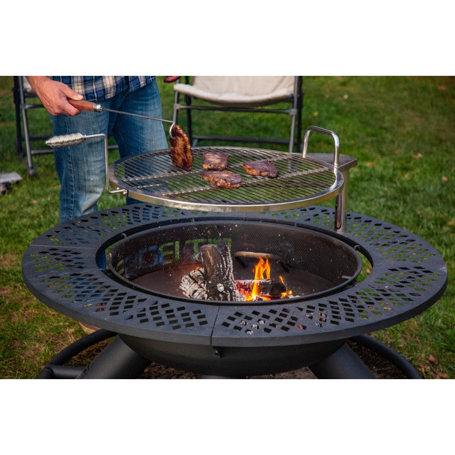 pit-boss-cowboy-fire-pit-hoguera-2-en-1-con-parrilla-giratoria-de-acero-inoxidab image 7