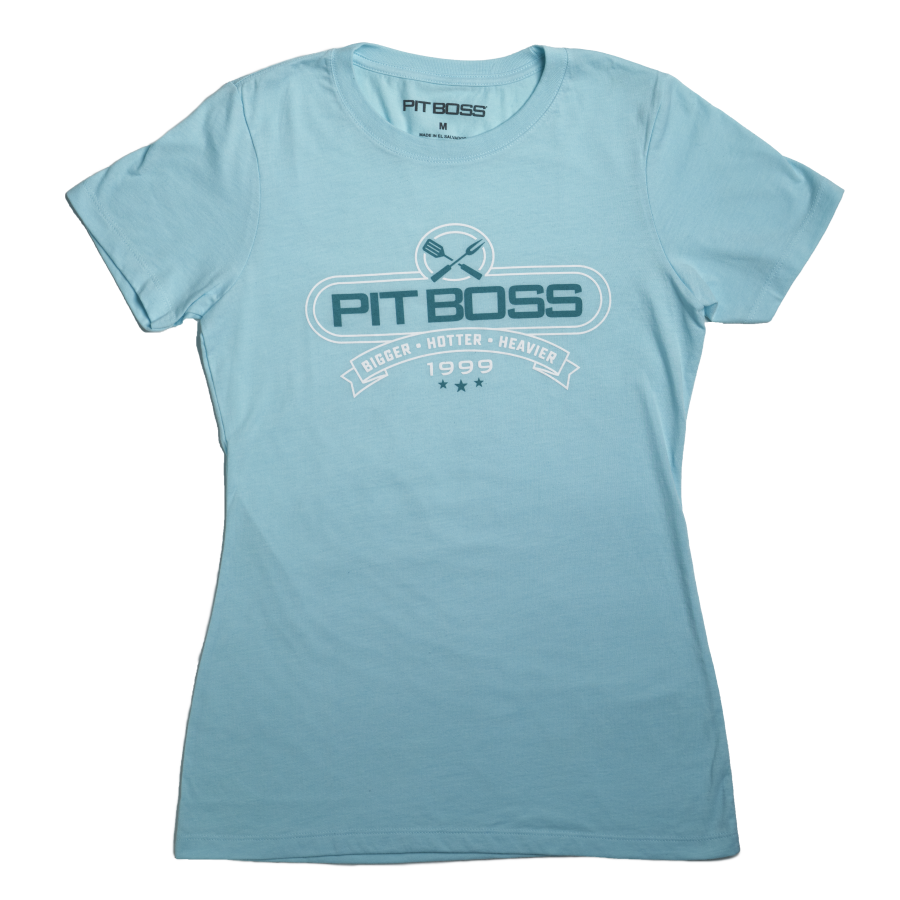 pit-boss-tools-of-the-trade-camiseta-de-mujer-color-celeste-heather-logo-con-her image 1