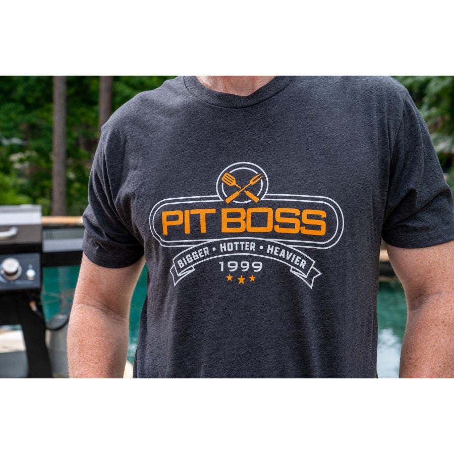 pit-boss-tools-of-the-trade-camiseta-de-hombre-color-charcoal-heather-logo-con-h image 2
