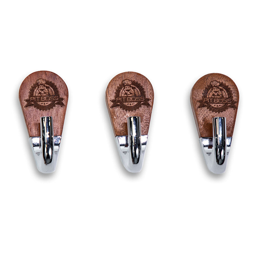 pit-boss-rosewood-magnetic-hooks-3ct-ganchos-magn-ticos-de-madera image 1