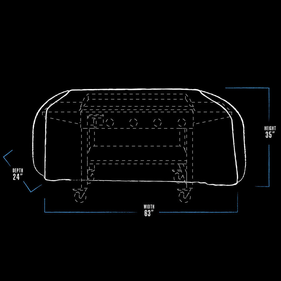 pit-boss-funda-para-plancha-de-4-quemadores-4-burner-standard-griddle-cover image 2