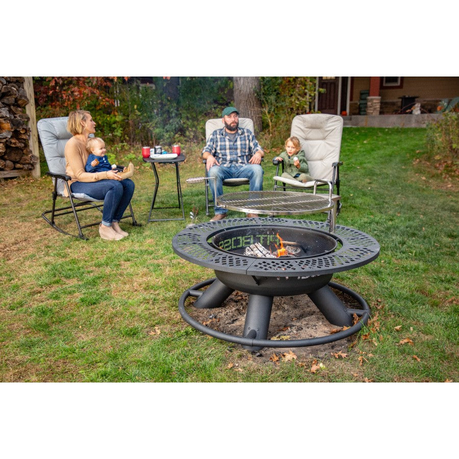 pit-boss-cowboy-fire-pit-hoguera-2-en-1-con-parrilla-giratoria-de-acero-inoxidab image 4