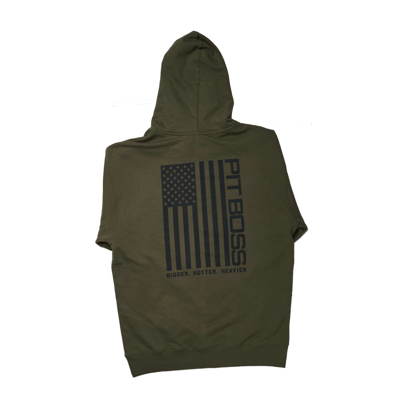 pit-boss-vertical-flag-hoody-sudadera-con-capucha-army-green-con-logo-woodmark-y image 2