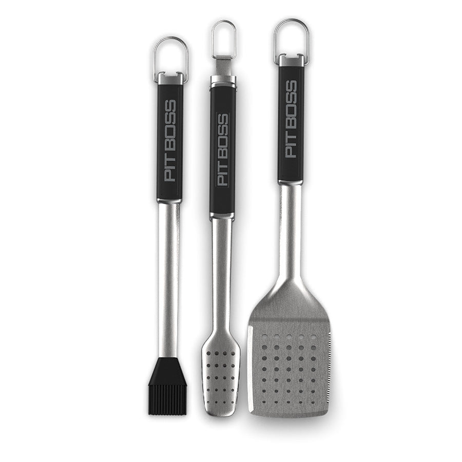 pit-boss-3-piece-bbq-set-juego-de-3-herramientas-de-barbacoa-en-acero-inoxidable image 1