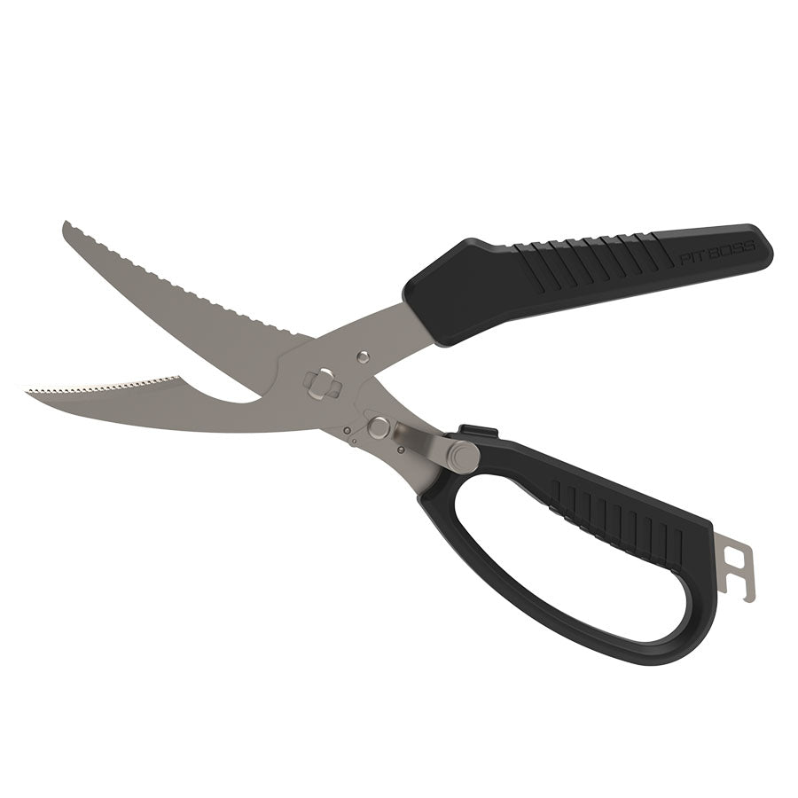 pit-boss-bbq-shears-tijeras-de-barbacoa-de-acero-inoxidable-con-cierre-de-seguri image 1