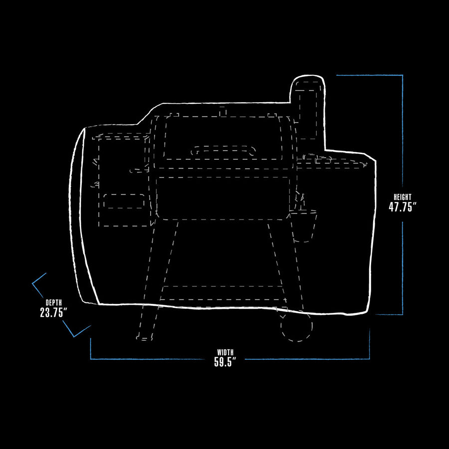 pit-boss-funda-para-parrilla-de-pellets-820-deluxe-cubierta-a-medida-de-poli-ste image 2