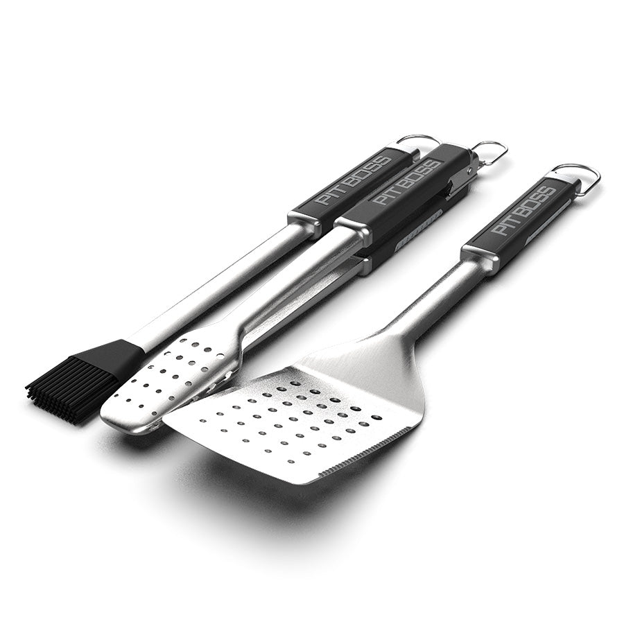 pit-boss-3-piece-bbq-set-juego-de-3-herramientas-de-barbacoa-en-acero-inoxidable image 2