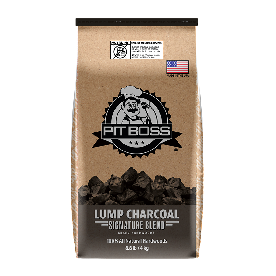 pit-boss-signature-blend-lump-charcoal-8-8lb-carb-n-vegetal-en-trozos-100-madera image 1